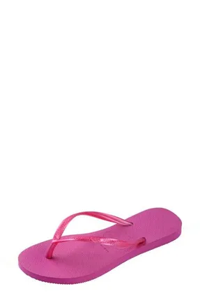 Havaianas Slim Flip Flop in Rose Gum/metallic at Nordstrom, Size 9