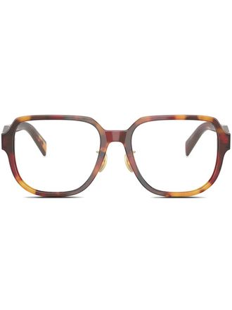 Prada Bril met vierkant montuur - Bruin