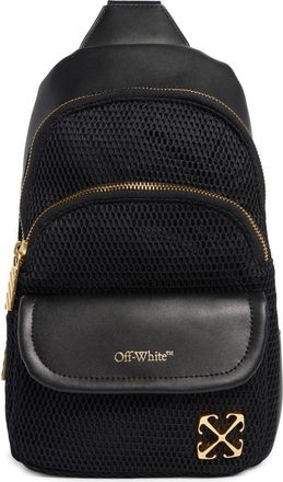 Off-white Mixed Media Sling Bag in Black at Nordstrom Rack