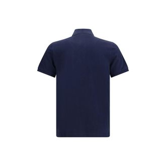 Moose Knuckles Mens Blue Cotton Polo Shirt