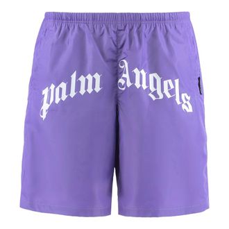 Palm Angels Beachwear, male, Purple, XS, Beach Shorts