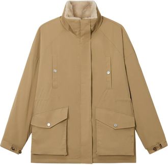 B+ab Giacca con rifinitura in pelliccia sintetica - Toni neutri