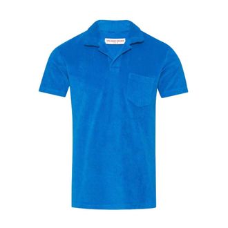 Orlebar Brown Polo in spugna - - Tops - Uomo - Blu - S