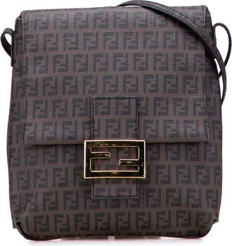 Fendi Pre-owned Fendi Zucchino Spalmati Crossbody Ladies 2228 8BT075 YG1 098
