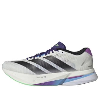 adidas Adizero Boston 13 White Black Lime Burst JS4946