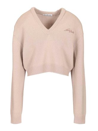 Acne Studios Wool Sweater Knitwear Grey-Donna