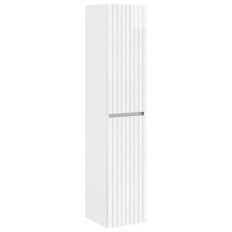 vidaXL Mueble De Ba&ntilde;o Montado En La Pared Blanco Brillante Vidaxl