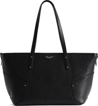 Zadig&Voltaire Z leren shopper - Zwart
