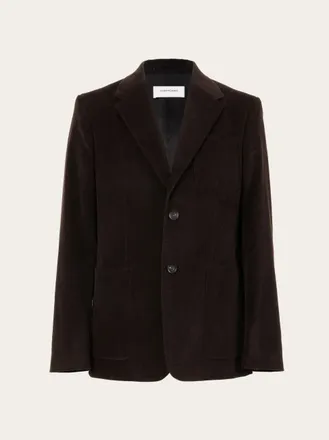 Ferragamo Men Corduroy blazer Brown