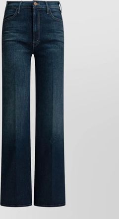 Mother troublemaker jeans straight leg belt loops five pockets