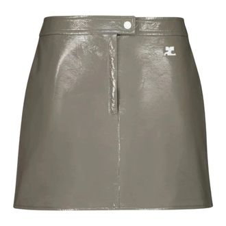 Courr&egrave;ges Minifalda Reedition - Skirts - Mujer - Gris - S