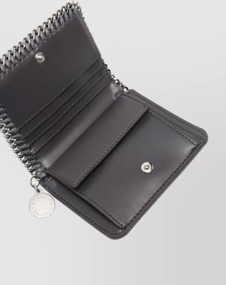Stella McCartney chain trim bifold wallet