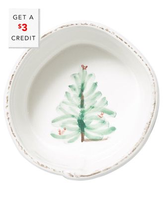 Vietri Vietri Lastra Holiday Condiment Bowl With $4 Credit