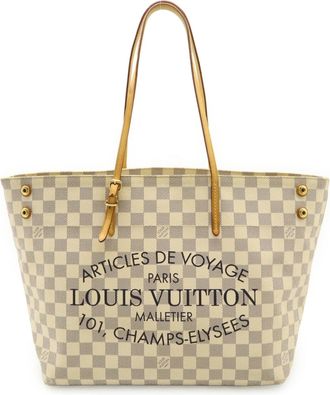 Louis Vuitton Damier Azur Ivory Damier Azur Shoulder Bag Tote Bag (Pre-Owned)