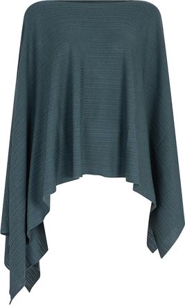 Agnona Pliss&eacute; Cropped Poncho