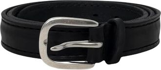 Orciani Cintura Sportiva Bull Soft - Heren - Riemen - Zwart - 100 CM - Leer - Accessoires
