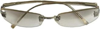 Chanel Pre-owned Accessories, female, Gray, Size: ONE SIZE Pre-owned Metal Sunglasses