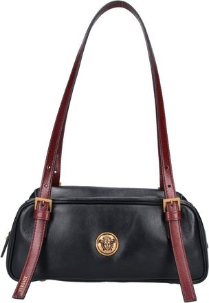 Versace Black Embl&egrave;me Rectangular Leather Bag