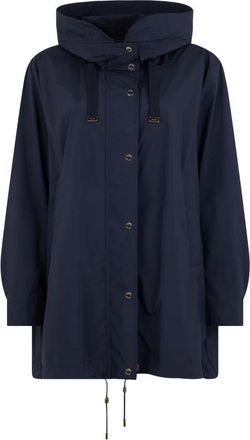 Moorer Jaclyn Parka - Dames - Parka Jassen - Blauw - M - Polyester - Jassen