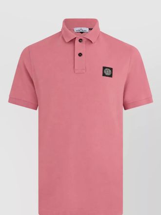 Stone Island cotton short-sleeve polo shirt