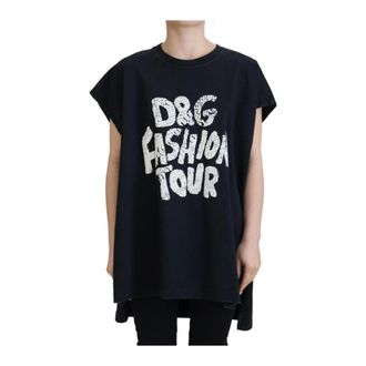 Dolce & Gabbana Mujer, Camisetas, Negro, Talla: S