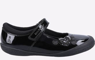 Hush Puppies Baby Rosanna Patent School Shoes Infant - Black - Size UK 7.5 Infant