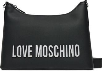 Moschino Schoudertas met logo-plaatje