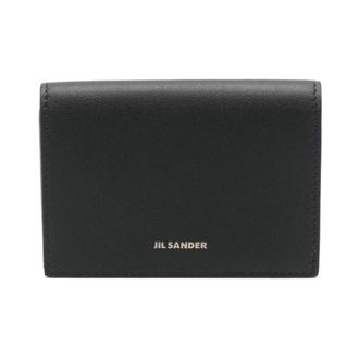 Jil Sander Wallets & Cardholders, male, Black, Size: ONE SIZE Black Leather Wallet With Logo
