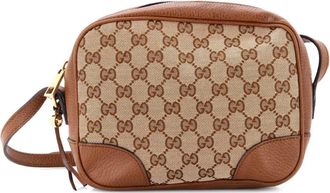 Gucci Bree Disco GG Canvas with Leather Mini crossbody bag - Marrone