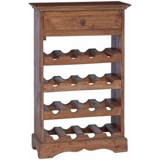vidaXL Wine Rack Solid Mahogany Wood vidaXL