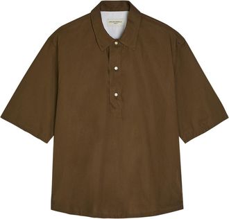 Officine G&eacute;n&eacute;rale Joris Cotton Shirt - Dark Brown - M