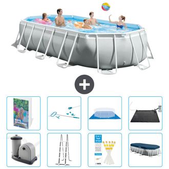 Intex Piscina Prism Frame Oval - 503x274x122 Cm - 9-piezas S583