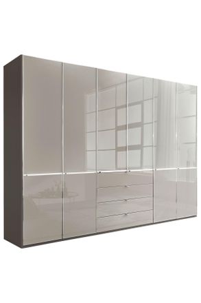Novel Dreht&uuml;renschrank, Grau, Dunkelgrau, Metall, 6 F&auml;cher, 4 Schubladen, 300x216x58 cm, ISO 9001, Typenauswahl, umfangreiches Zubeh&ouml;r erh&auml;ltlich, in versch