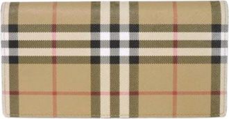 Burberry Vintage, unisex, Beige, ONE Size, Pre-owned Lange portemonnee (bi-fold)