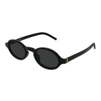 Saint Laurent SL M161 Sunglasses - female - Saint Laurent - Sunglasses - Black - 48 MM - Accessories