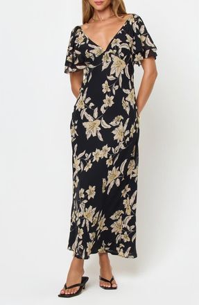 L*Space Lover Cover-Up Maxi Dress in Petal To The Metal at Nordstrom Rack, Size X-Large
