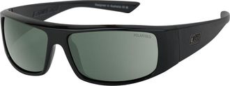 Dirty Dog Sharky Polarized 53847 Mens Sunglasses Black Size 63