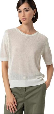 Fracomina Maglia girocollo in filo - - Knitwear - Donna - Beige - S