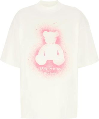 Palm Angels Mujer, Camisetas, Beige, Talla: M