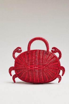Poolside The July Crab Rattan Hand Bag