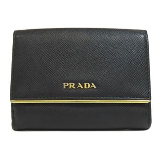 Prada Black Leather Wallet (Bi-Fold) (Pre-Owned)