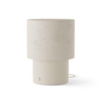 Sulion L&aacute;mpara de sobremesa de yeso beig e27