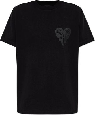 AllSaints Tops, Dames, Zwart, S, Katoen, T-shirt poster