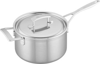 Demeyere Industry 5, 4 qt Saucepan w/Helper Handle, 5 Ply Made in Belgium
