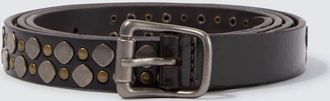 Christophe Lemaire Studded leather belt