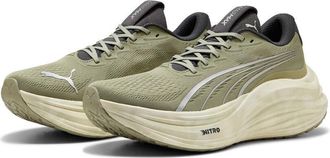Puma Mens Magmax Nitro Running Shoes, Lux Army/Warm White/Dusky Grey, 7.5