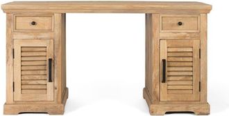 Giner&Colomer Escritorio con 2 puertas y 2 cajones en madera de mango natural