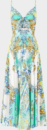 Camilla Dial Up The Tiles Tie-Front Maxi Dress