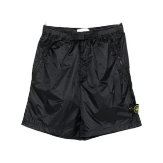 Stone Island Training Shorts, male, Black, Size: W31 Training Shorts