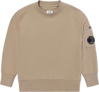 C.P. Company C.P. Company, Kids Sweatshirts, male, Beige, 10 Y, Sophisticated Beige Lens Sweatshirt